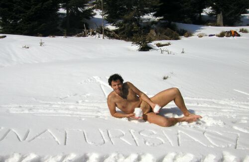 NATURISTA.CZ v terénu (13.4.2003 pod Velkou Deštnou v Orlických horách)